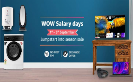 Amazon WOW Salary Days Cashback Offers: Upto 60% OFF + Extra 10% OFF Via Bank Of Baroda On Home Appliances [1st To 3rd Sept 2020]