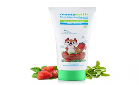 Buy Mamaearth 100% Natural Berry Blast Kids Toothpaste 50 Gm, Fluoride Free, SLS Free, No Artificial Flavours at Rs 122 from Amazon