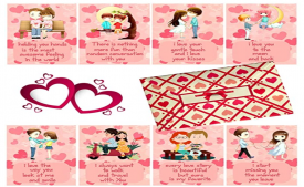 Buy Love Cards with Beautiful Envelope, Valentine, Birthday, Anniversary Gift for Your Loved Once (Set of 8 Cards) at Rs 150 from Amazon