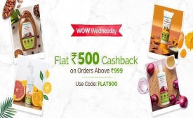 MamaEarth Wow Wednesday Coupons Offers: Buy 2 Get 2 Free + Extra Rs 100 Cashback, Code- B2G2CB