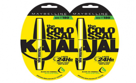 Buy Maybelline New York Colossal Kajal, Black, 0.35g (Pack Of 2) at Rs 180 from Amazon