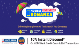 Flipkart Mobile Bonanza Offer [21st-24th June 2021] Best Deals on Mobile Phones Upto 50% OFF, Extra HDFC Bank Discount