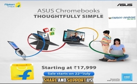 Buy ASUS Chromebooks Celeron Dual Core Laptop starting at Rs 17,990 Online from Flipkart, Specifications, 1st Sale on 22nd July