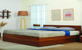 Buy Wakfit Taurus Engineered Wood Queen Box Bed with Storage at Flat 32% Discount, Extra Bank Discount Offers