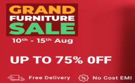 Flipkart GRAND FURNITURE SALE Offers: Get Upto 75% OFF on Furniture Sale