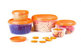Buy Cello Fabby Container Set, 5-Pieces, Orange at Rs 232 Only
