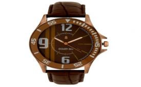 Buy Golden Bell Brown Bezel Broad Watch At Rs 359 Only