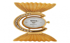 Buy GLORY GOLDEN FANCY JAAL LADIES WATCH at Rs 176 Only