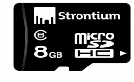 Buy Strontium 8GB MicroSDHC Class 6 Memory Card at Rs 110 Only