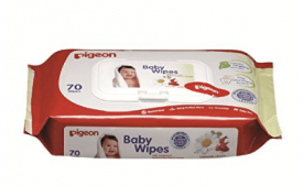 Buy Pigeon Baby Wipes Cham and Rose, Flip Top (70 sheets) at Rs 162 Amazon