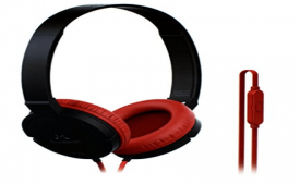 Buy SoundMagic P10S Black Red Headphone with Mic at Rs 499 from Flipkart