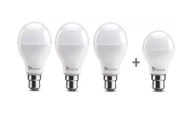 Buy Syska 8 W Standard B22 LED Bulb (White, Pack of 4) At Rs 369 Amazon