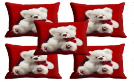 Buy meSleep Abstract Cushions Cover Pack of 5, Multicolor At Rs 399 Only