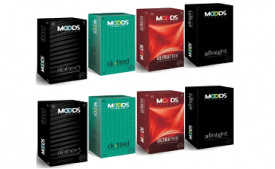 Buy Moods Ribbed, dotted, ultrathin, allnight mix 96pc Condom (Set of 8, 96S) at Rs 469 from Flipkart