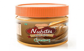 Buy Nubites Creamy Peanut Butter, 340 Grams at Rs 125 from Amazon