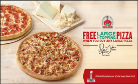 Papa Johns Coupons & Offers: Get 1 Large Pizza Free - May 2018