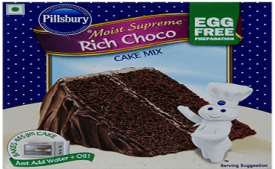 Buy Pillsbury Moist Supreme Egg Free Cake Mix, Rich Choco, 270g at Rs 65 from Amazon