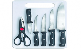 Buy Prestige Tru-Edge Kitchen Knife Board Set, 6-Pieces at Rs 550 from Amazon