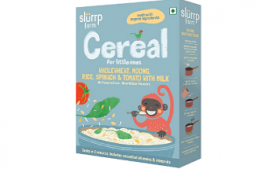 Buy Slurrp Farm Cereal, Wholewheat, Moong, Rice, Spinach and Tomato with Milk, 200g at Rs 150 from Amazon