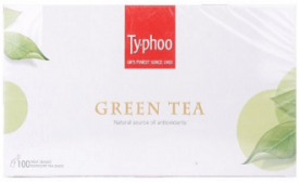 Buy Typhoo Green Tea, 100 Tea Bags at Rs 300 from Amazon