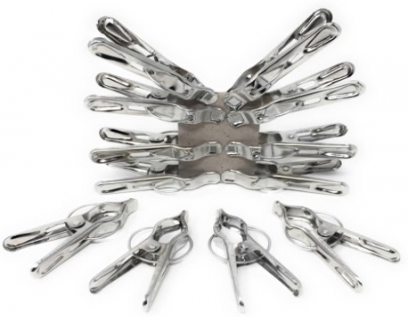 Buy KVG Stainless Steel Cloth Clips (Pack of 12) Just at Rs 79 Only From Flipkart