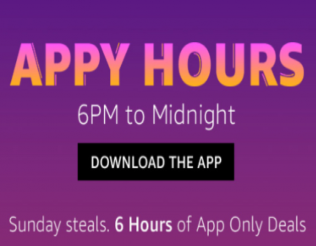 Amazon Appy Hours Blockbuster Deals: App Only Deals From 6 PM To 12 PM Midnight Today