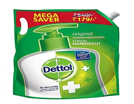 Buy Dettol Liquid Handwash Refill- Skincare Moisturizing Hand Wash, 1500 ml at Rs 171 only from Amazon