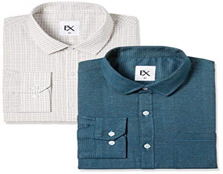 Amazon Shirt Offer: Get Upto 80% OFF on Ex by Excalibur Men's Solid Regular Fit Formal Shirts starting just @ Rs 221 Only