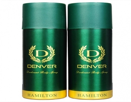 Buy Denver Hamilton Deo Combo Body Spray- For Men (330 ml, Pack of 2) from flipkart just at Rs 157 only