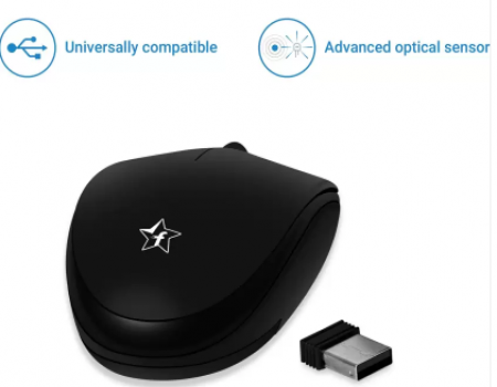 Buy Flipkart SmartBuy Wireless Optical Mouse (USB, Black) at Rs 299 only from Flipkart