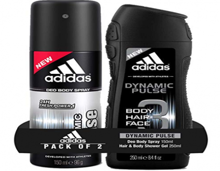 Buy Adidas Dynamic Pulse Deodorant Body Spray, 150ml with Dynamic Pulse Shower Gel, 250ml at Rs 201 from Amazon