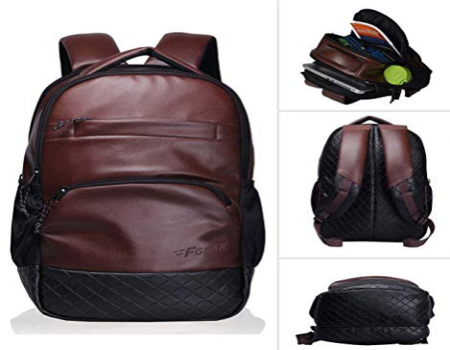Buy F Gear Luxur Brown 25 liter Laptop Backpack at Rs 645 only from Amazon