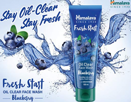 Buy Himalaya Fresh Start Oil Clear Face Wash, Blueberry, 100ml at Rs 105 only from Amazon