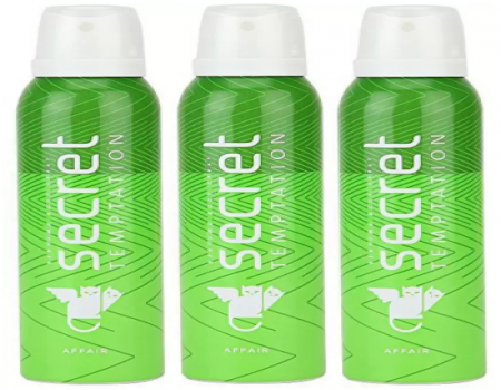 Buy Secret Temptation Body Deodorant Pack Of 3 Deodorant Spray- For Women (450 ml, Pack of 3) at Rs 241 from Flipkart