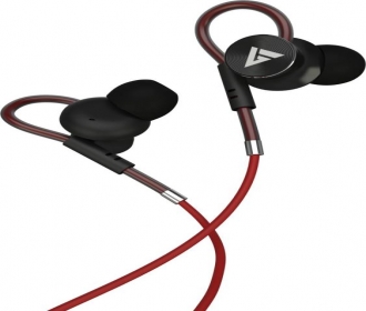 Buy Boult Audio ProBass Loop Wired Headset with Mic Red Black