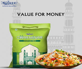 Buy Kohinoor Charminar Long Grain Rice, 5 Kg at Rs 204 only from Amazon Pantry