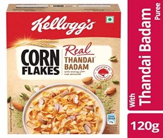 Buy Kellogg's Real Thandai Badam Corn Flakes  (280 g, Box) just at Rs 1 only From Flipkart