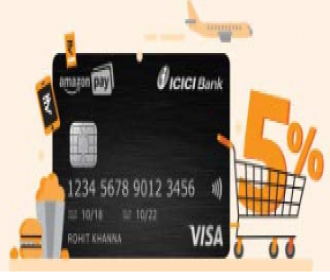 Amazon Pay ICICI Credit Card Offer- Get Rs 1000 Cashback on Signup, No Joining Fees, Unlimited 5% Rewards on Every Transactions on Amazon