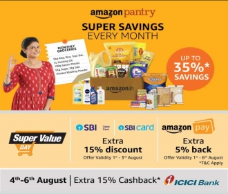 Amazon Super Value Day January 2021: Upto 50% OFF on Grocery, Extra Amazon Pay Cashback + Bank Discount