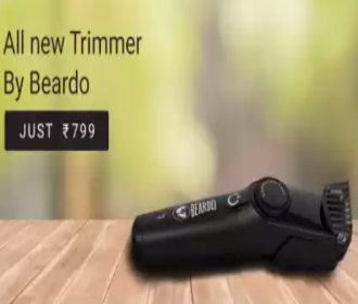 Buy Beardo BD-TMET01 Runtime: 45 mins Trimmer for Men (Black) at Rs 599 from Flipkart