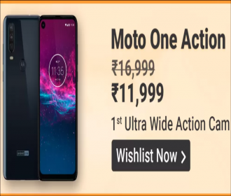 Buy Motorola One Action Mobile From Flipkart, Amazon Price, Specifications, Buy Online in India, Bank Offers