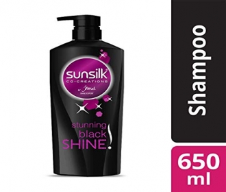 Buy Sunsilk Stunning Black Shine Shampoo, 650ml at Rs 186 from Amazon 