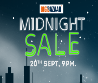 Big Bazaar Midnight Sale Offers [21st – 22nd Sept]: Get Free Vouchers and Upto Rs 500 Discount on Groceries, Fashion, Electronics and more