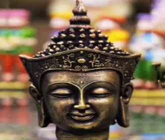 Buy Craft Junction HandCrafted Antique Finish Crown Buddha Head Decorative Showpiece - 18 cm (Polyresin, Multicolor) at Rs 529 only from Flipkart