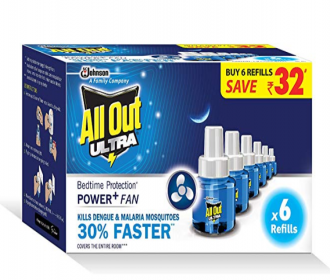 Buy All Out Ultra Power+ FAN (6 refills pack) at Rs 311 from Amazon