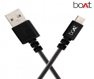 Buy boAt Micro USB 100 1 m Micro USB Cable (Compatible with Mobile, Black, Sync and Charge Cable) at Rs 99 only from Flipkart