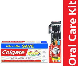 Buy Colgate Total Advanced Health Saver Pack Toothpaste - 240 g with Colgate Slim Soft Charcoal Toothbrush at Rs 146 from Amazon