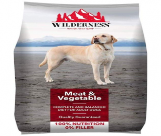 Buy Wilderness Adult Dry Dog Food, Meat and Vegetable - 3 kg Pack at Rs 199 only from Amazon