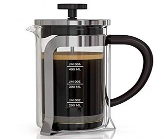 Buy InstaCuppa French Press Coffee Maker with 4 Part Superior Filtration 600 ML, Stainless Steel at Rs 1,299 only from Amazon