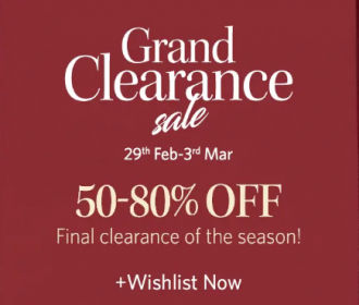 Myntra Grand Clearance Sale Offer: Get Upto 50%-80% OFF Fashion Clothing, Extra Discount via Paypal & HDFC Bank Cards